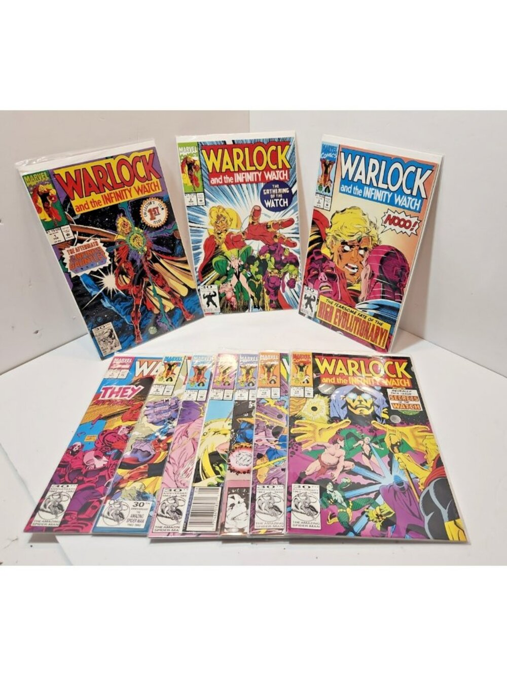 Lot of 10 Marvel Warlock Comics 1992  Numbers 1-8, 10, 11
